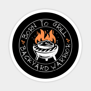Summertime Grilling Design, Perfect for Backyard Warriors Magnet